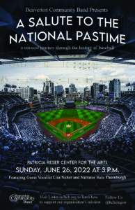 National Pastime Concert Flyer
